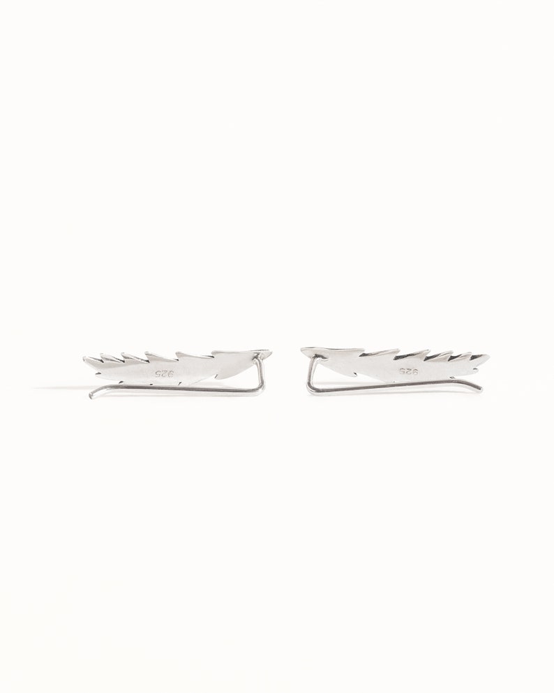 Sterling Silver Ear Cuff Shooting Star Ear Sweep Pin Earrings Boho Jewelry Gift for Her FES008 image 7