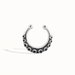 Fake Nose Ring Octopus Tentacle Faux Septum Ring Body Jewelry Piercing Sterling Silver Bohemian Fashion Indian Style - BSE035 