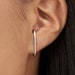 Suspender Earring Minimalist Silver Earring Modern Geometric Earring 14k Gold Filled Stud Bar Earring Simple Sterling Silver Gift - CST027