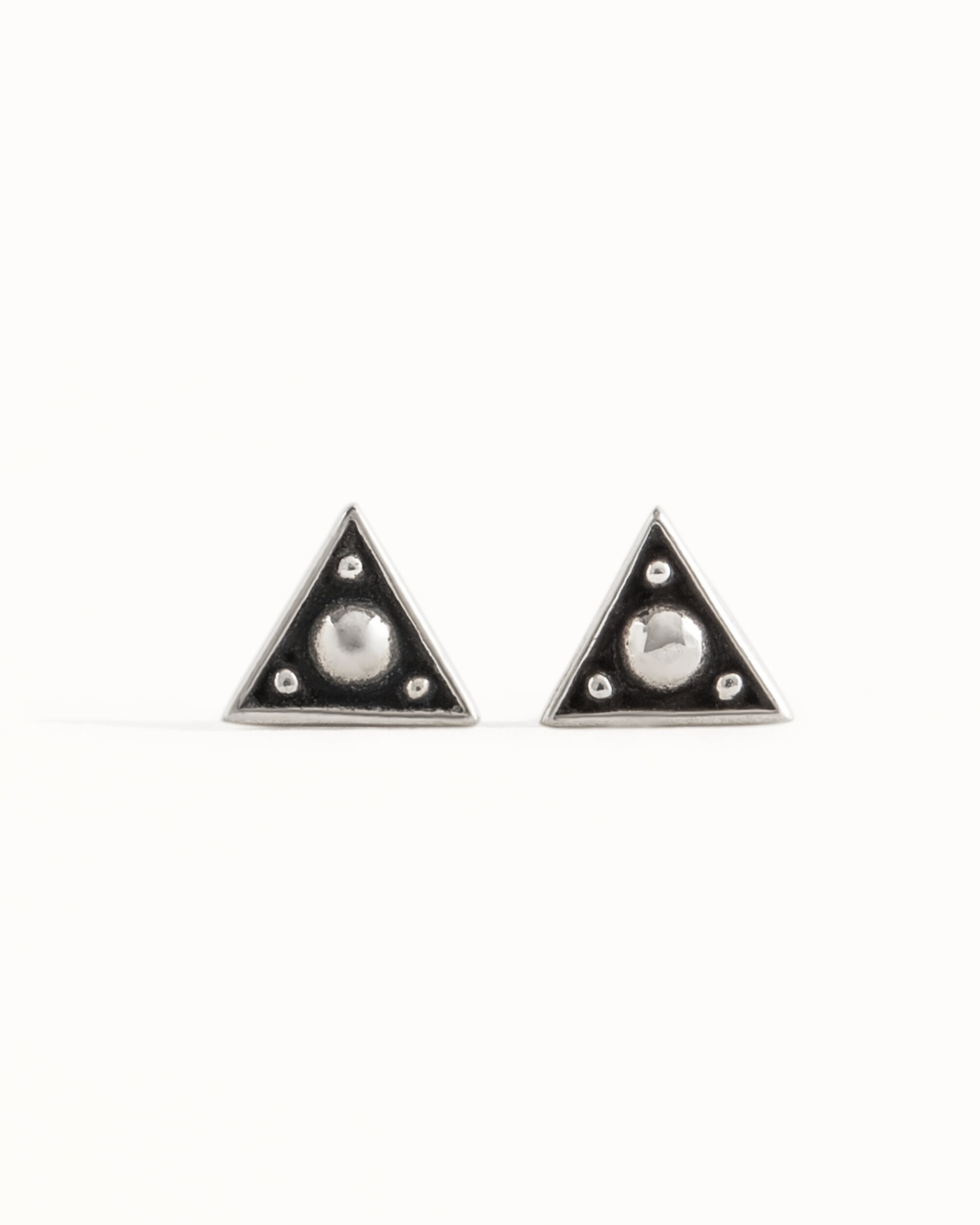 Sterling Silver Triangle Ear Jacket Earrings Ear Cuff Earrings Modern Jewelry  Gift for Her - JKT007SSO