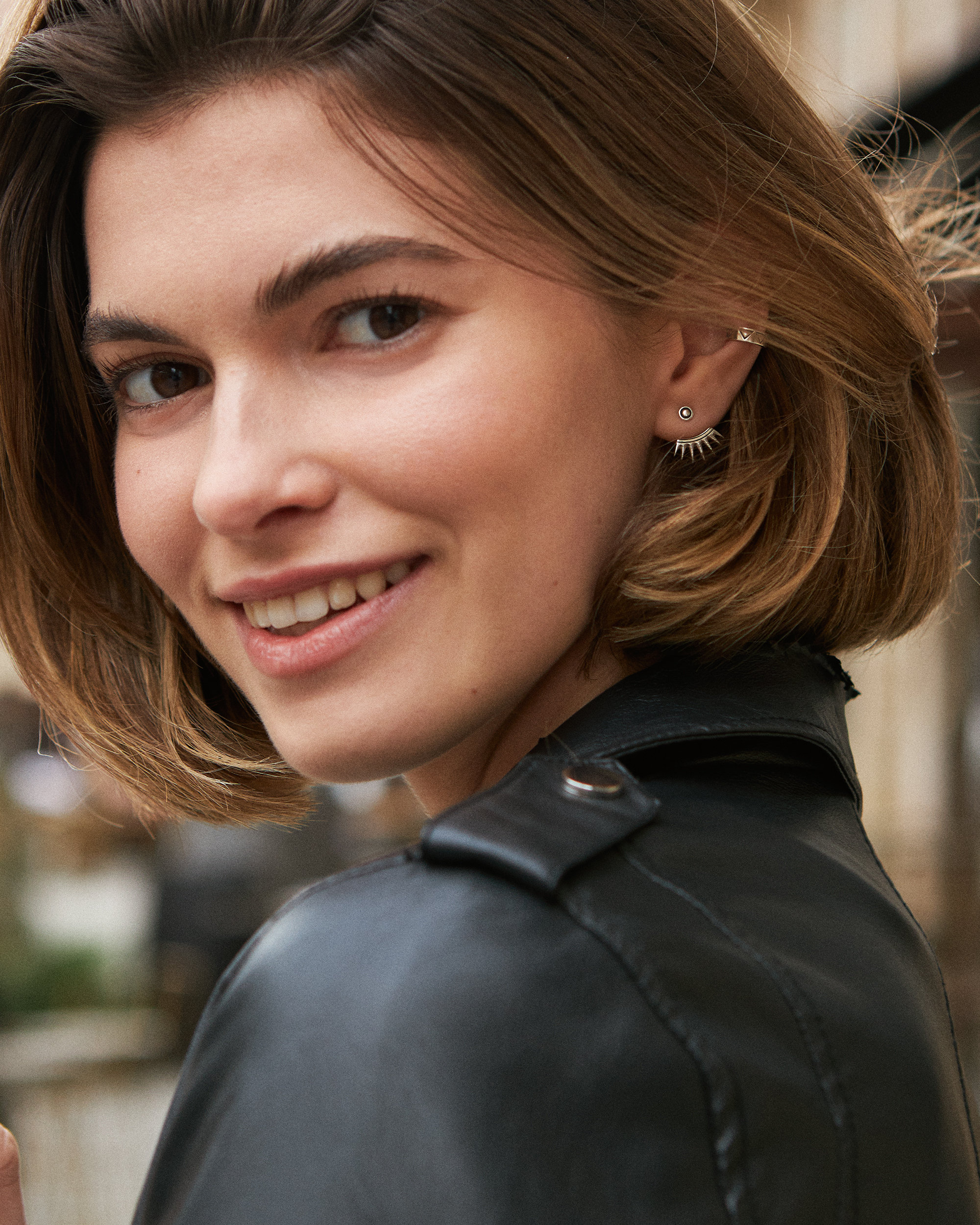 Sterling Silver Ear Jacket Earrings Sunshine Ear Cuff Earrings Boho Jewelry  Gift for Her Best Christmas Gift - JKT001