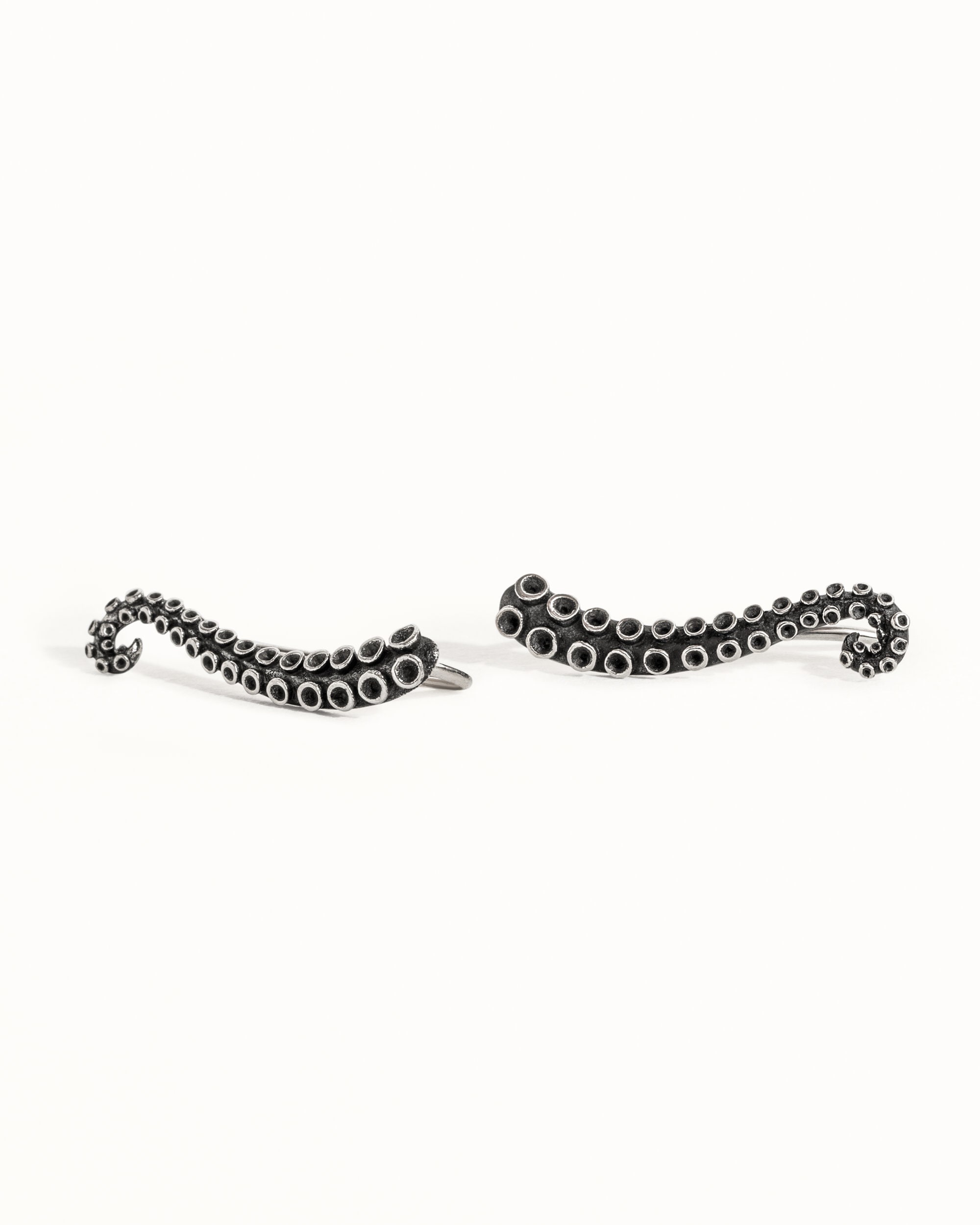 Octopus Ear Climber Earrings Sterling Silver 925 Ear Cuff Earrings Boho Jewelry Tentacle Ear Crawler Gift for Her Christmas Gift - FES001