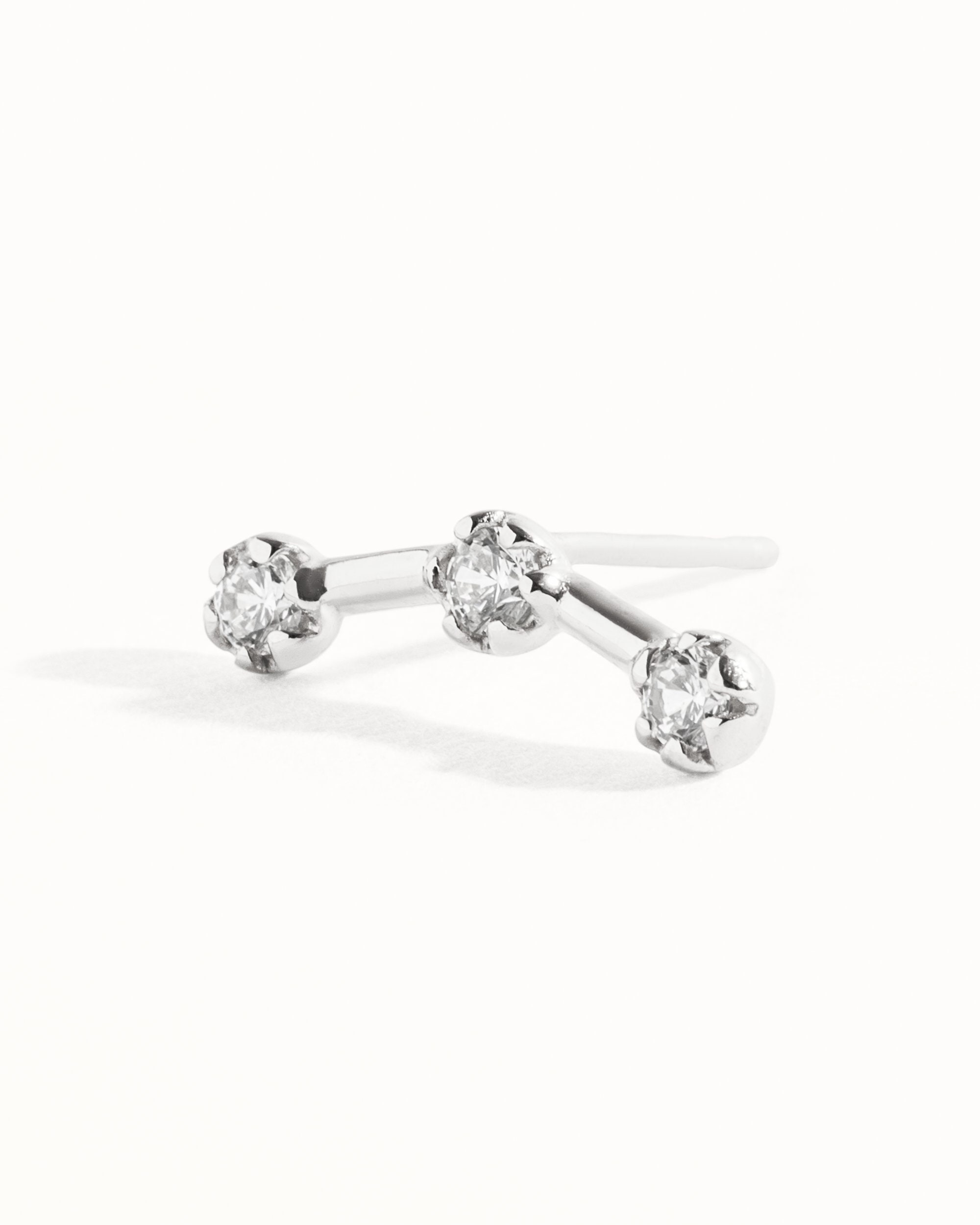 Celestial Stars Helix Earring Sterling Silver Gold Helix Piercing Dainty Modern Cartilage Earring Helix Jewelry Stud Constellation - CRT007