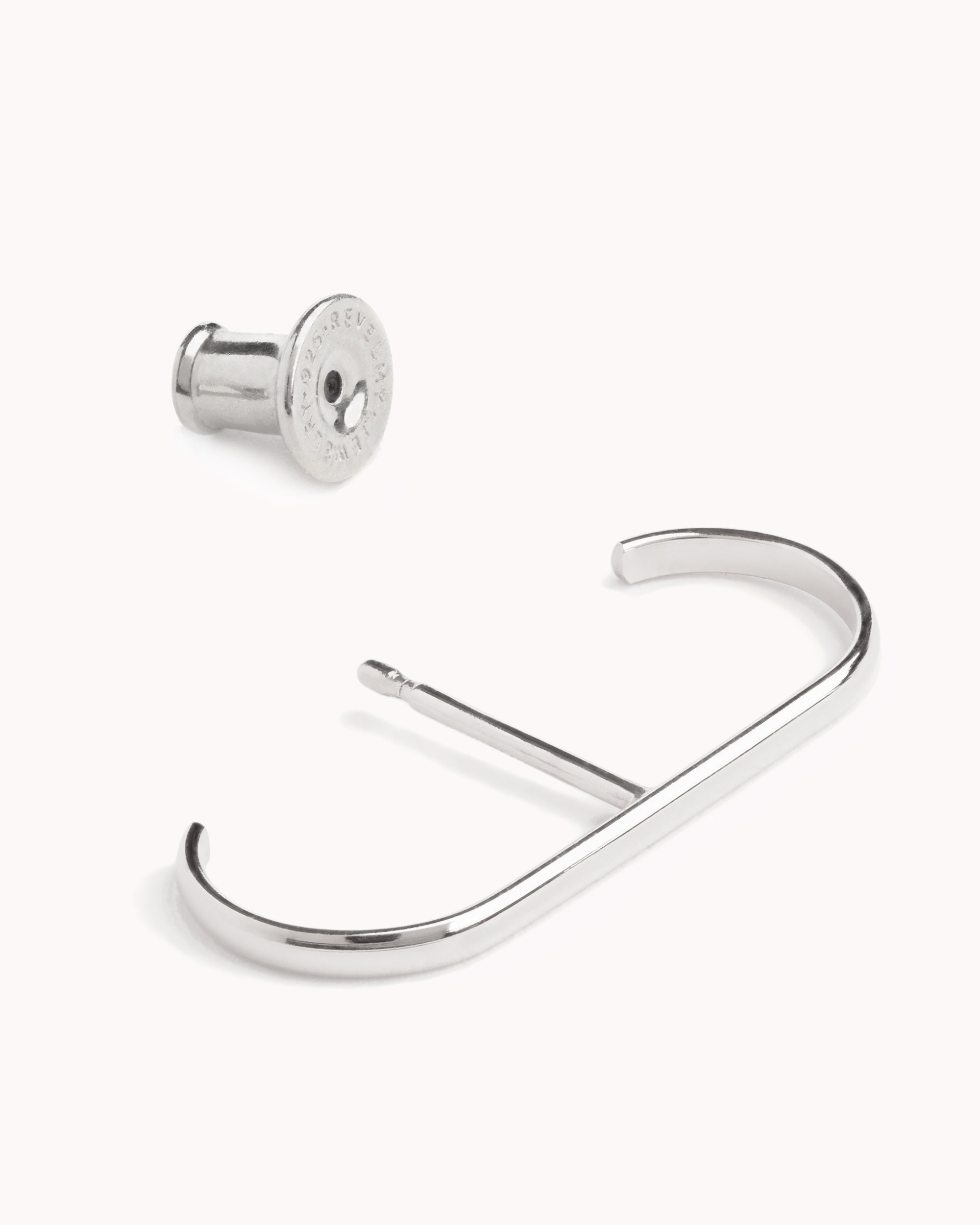 Suspender Earring Minimalist Silver Earring • Modern Geometric Ear Lobe Cuff Earring • 14k Gold Filled Stud Bar Earring Simple Gift - CST027