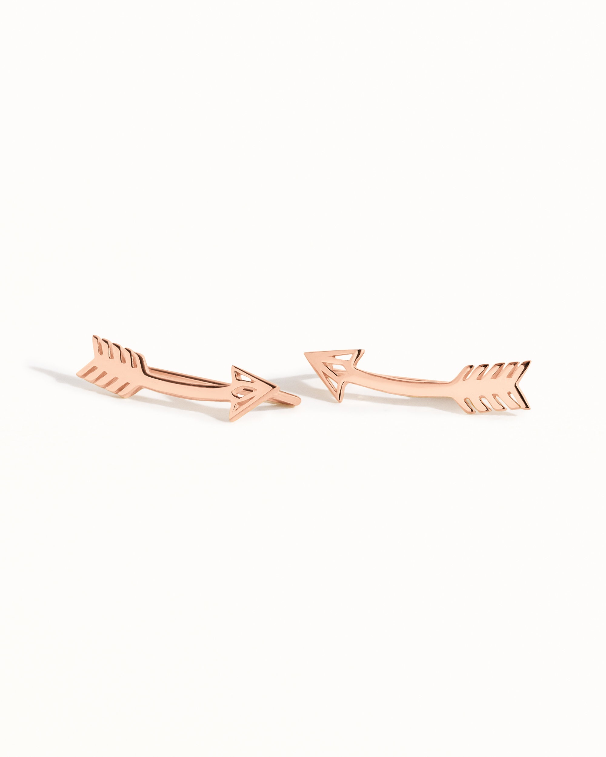 Arrow Earrings Sterling Silver Ear Climber American Native Ear Crawler Earrings Boho Ear Cuff 925 Silver Jewelry Gift Bohemian 14K - FES019