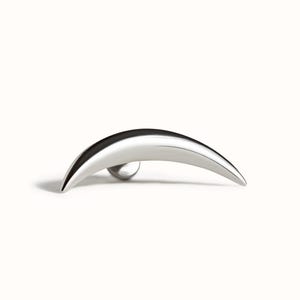 Cartilage Earring Crescent Moon Helix Earring 20G 18G 16G Sterling Silver Minimalist Stud Piercing Dainty Jewelry Ear Cuff Earring - CRT001 Silver