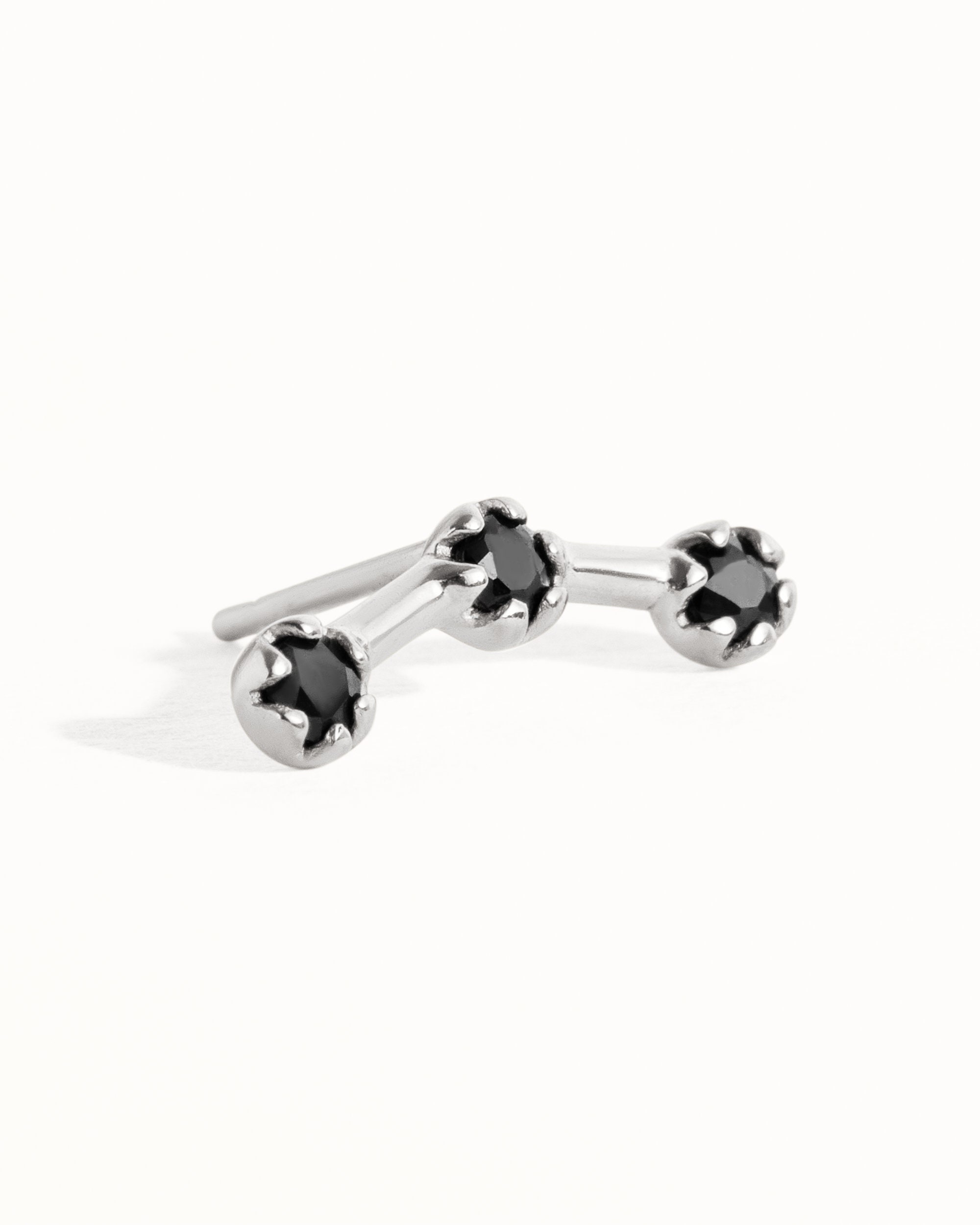 Celestial Stars Helix Earring Sterling Silver Gold Helix Piercing Dainty Modern Cartilage Earring Helix Jewelry Stud Constellation - CRT007