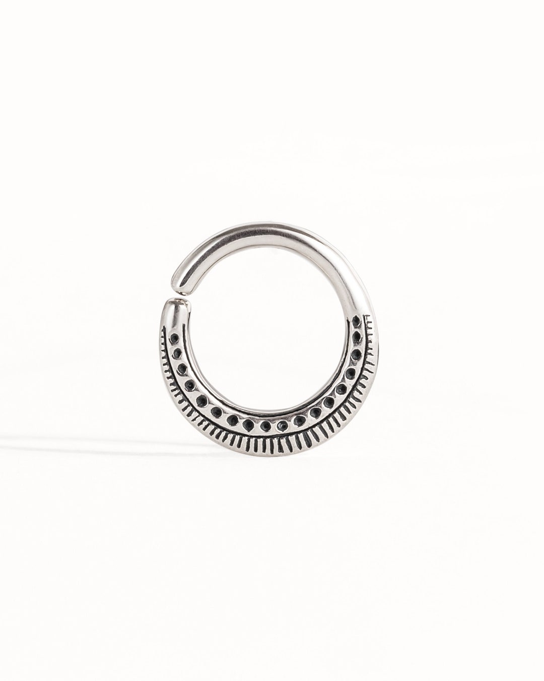 Septum Ring Nose Ring Body Jewelry Sterling Silver Bohemian Fashion ...