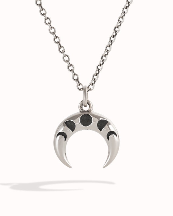 Sterling Silver Moon Phase Celestial Pendant Sterling Silver Moon Phase Celestial Pendant
