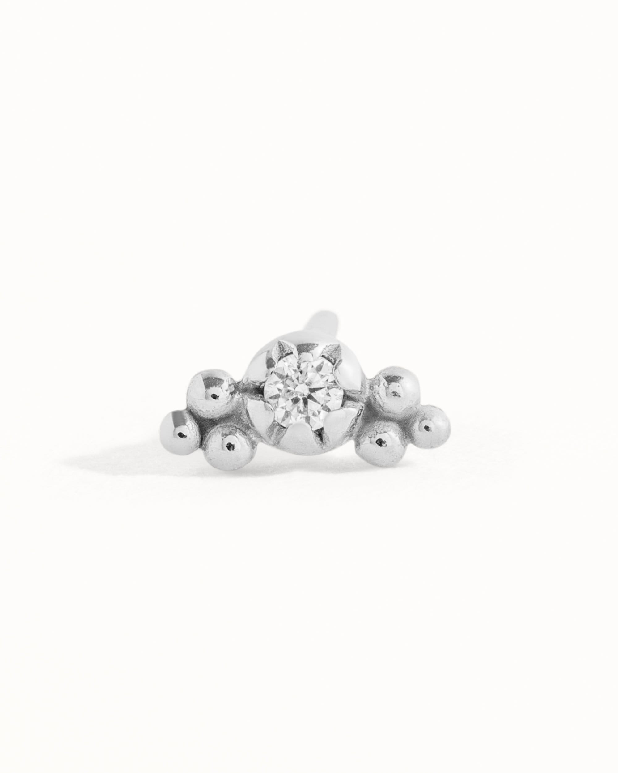 Helix Earring Cartilage Stud Earring Gold & Sterling Silver Helix Jewelry Tiny Stud Small Piercing Dainty Modern Jewelry - CRT002