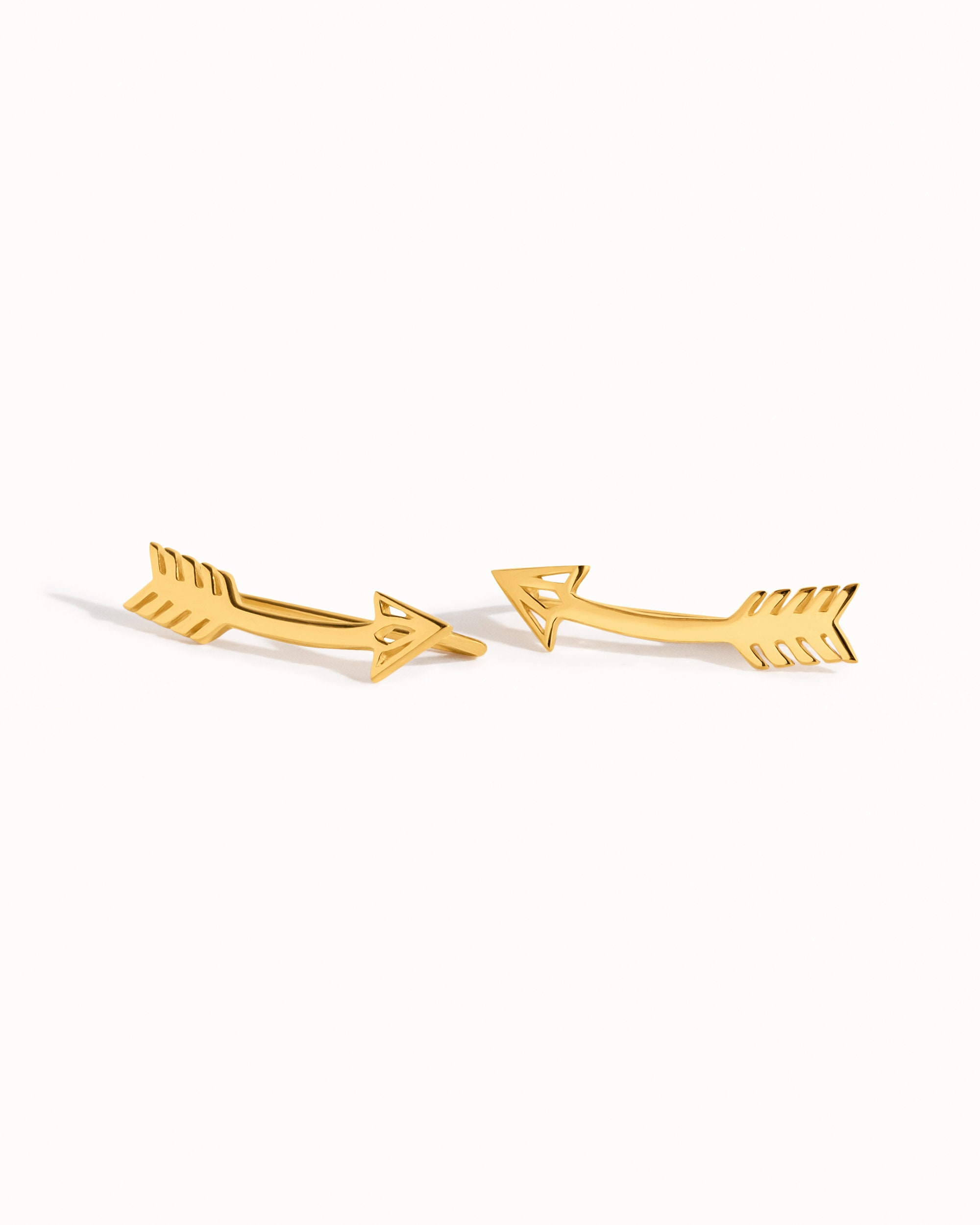 Arrow Earrings Sterling Silver Ear Climber American Native Ear Crawler Earrings Boho Ear Cuff 925 Silver Jewelry Gift Bohemian 14K - FES019