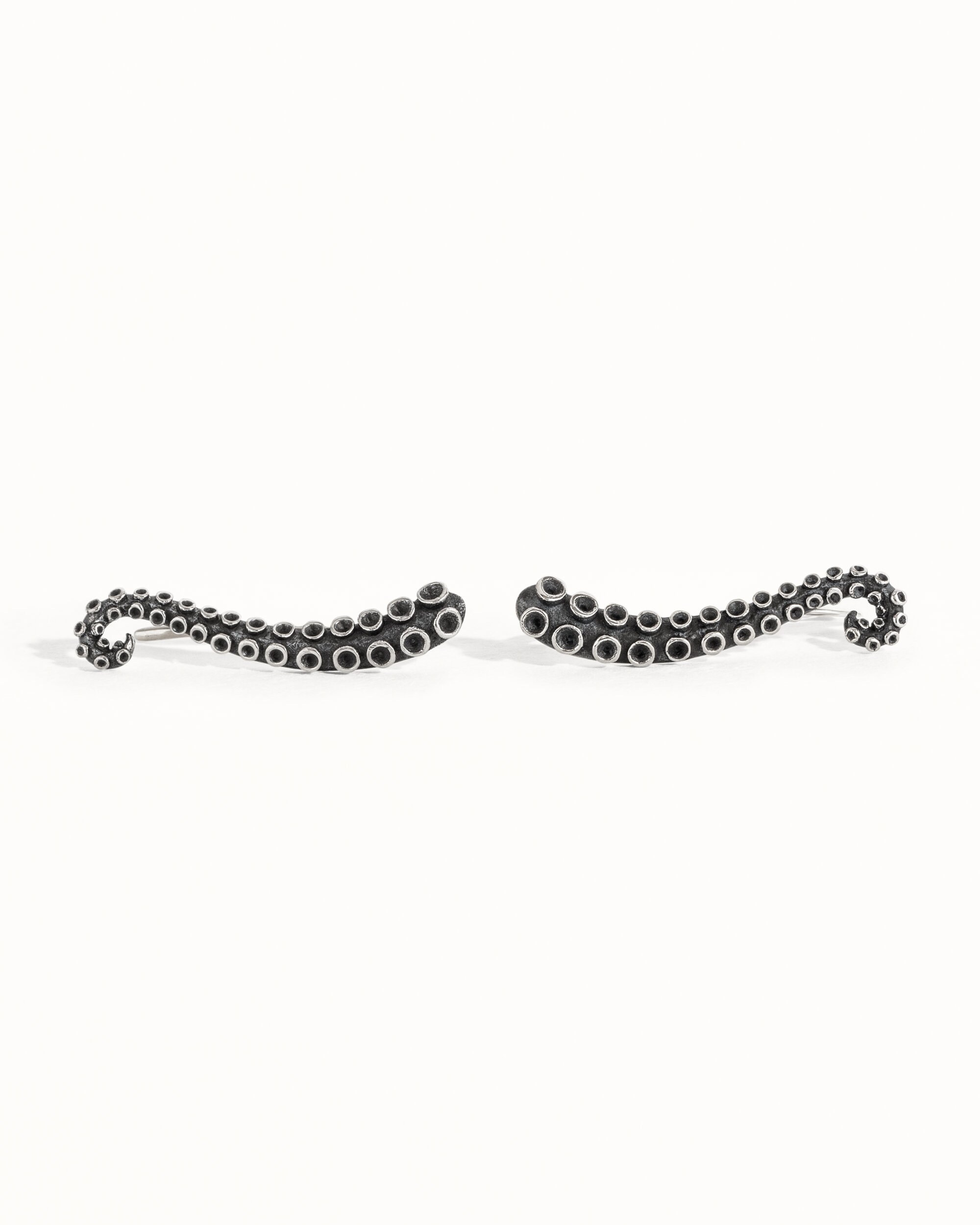 Octopus Ear Climber Earrings Sterling Silver 925 Ear Cuff Earrings Boho Jewelry Tentacle Ear Crawler Gift for Her Christmas Gift - FES001