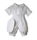 Baby Boy Baptism Outfit, 4 Piece Christening Set with Cap, Blessing Outfit, Traje de Bautizo, Ropon Toddler - Style RUS 908 