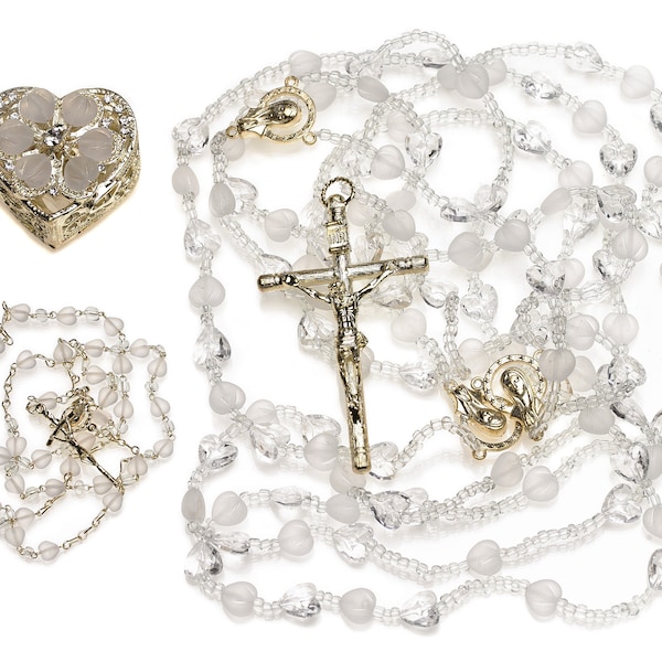 White Heart Crystal Lasso