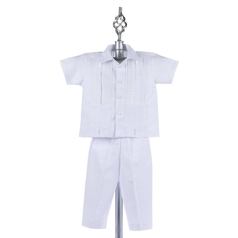 SALE Boys Guayabera Boys Baptism Outfit Mexican Wedding Etsy