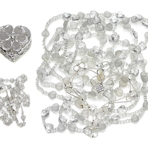 Swarovski Crystal and Gold Wedding Lasso Set with Rosary And Arras Coins, Lazo de Bodas, Set de Rosarioy Arras for Catholic Ceremony