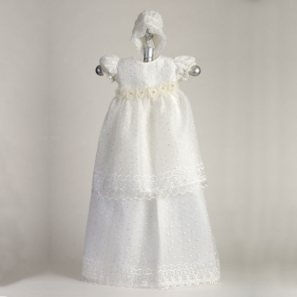 Dressy Lace Christening Gown main image 1