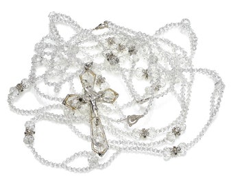 Swarovski Crystal Wedding Lasso, Wedding Rosary, Wedding Lazo, Wedding Arras - LARM 009S