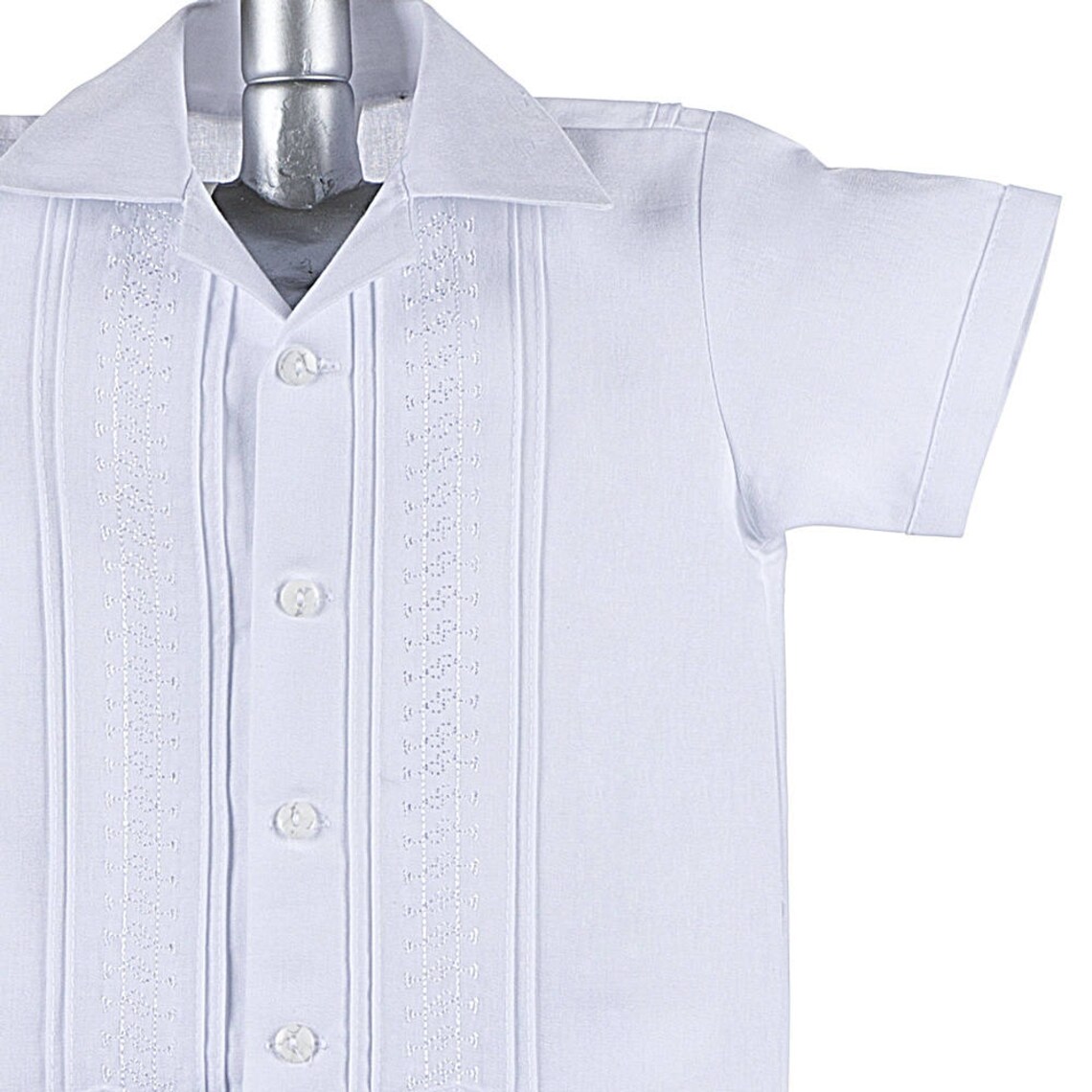 SALE Boys Guayabera Shirt Boys Baptism Shirt Short Sleeve Etsy