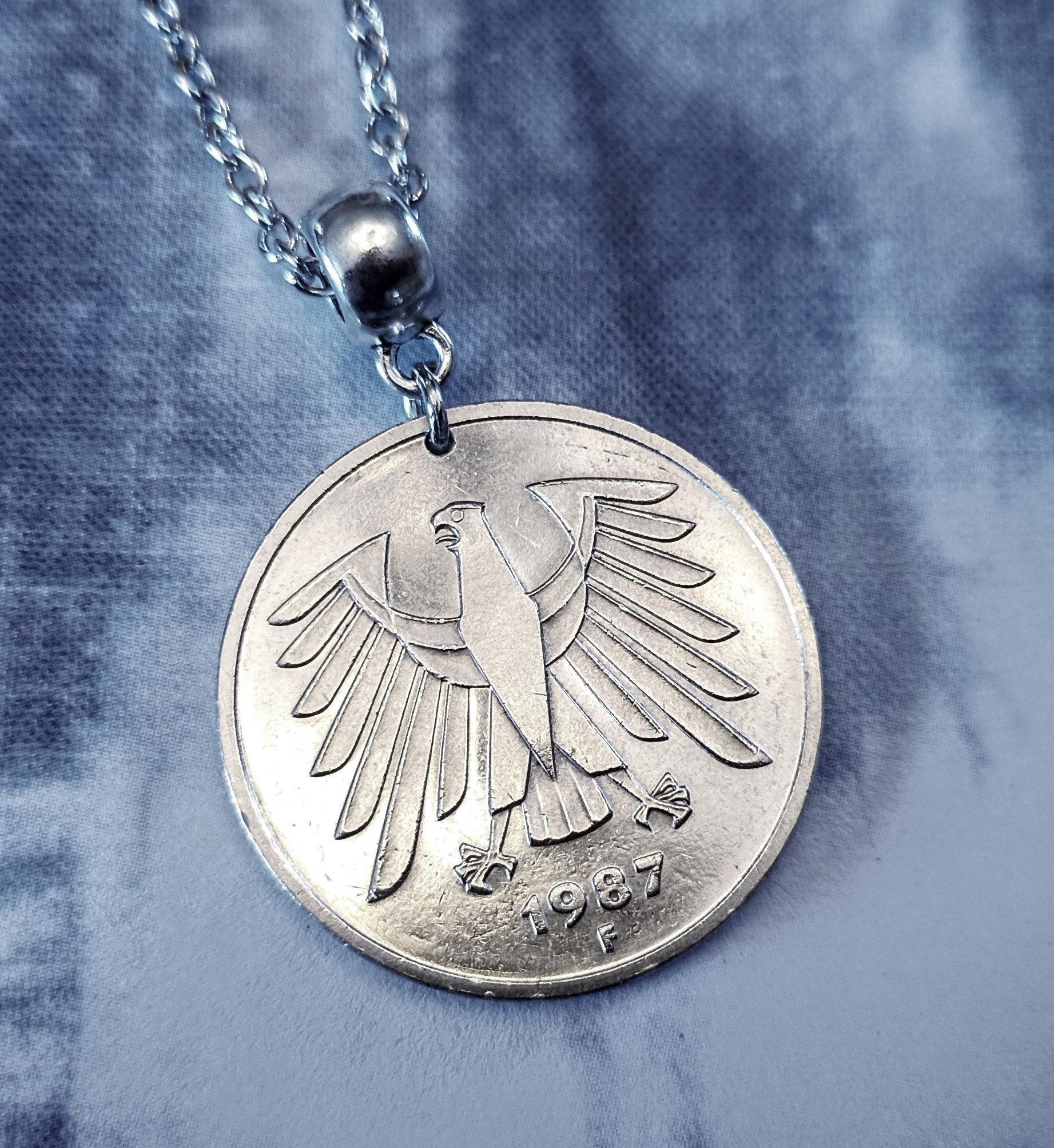 German 5 Mark Necklace - Etsy