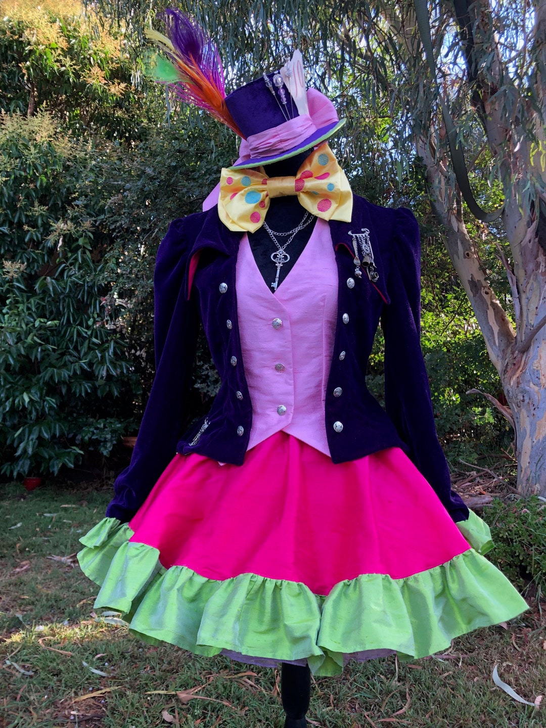 Mad Hatter Inspired Cosplay Costume Female Etsy — free download