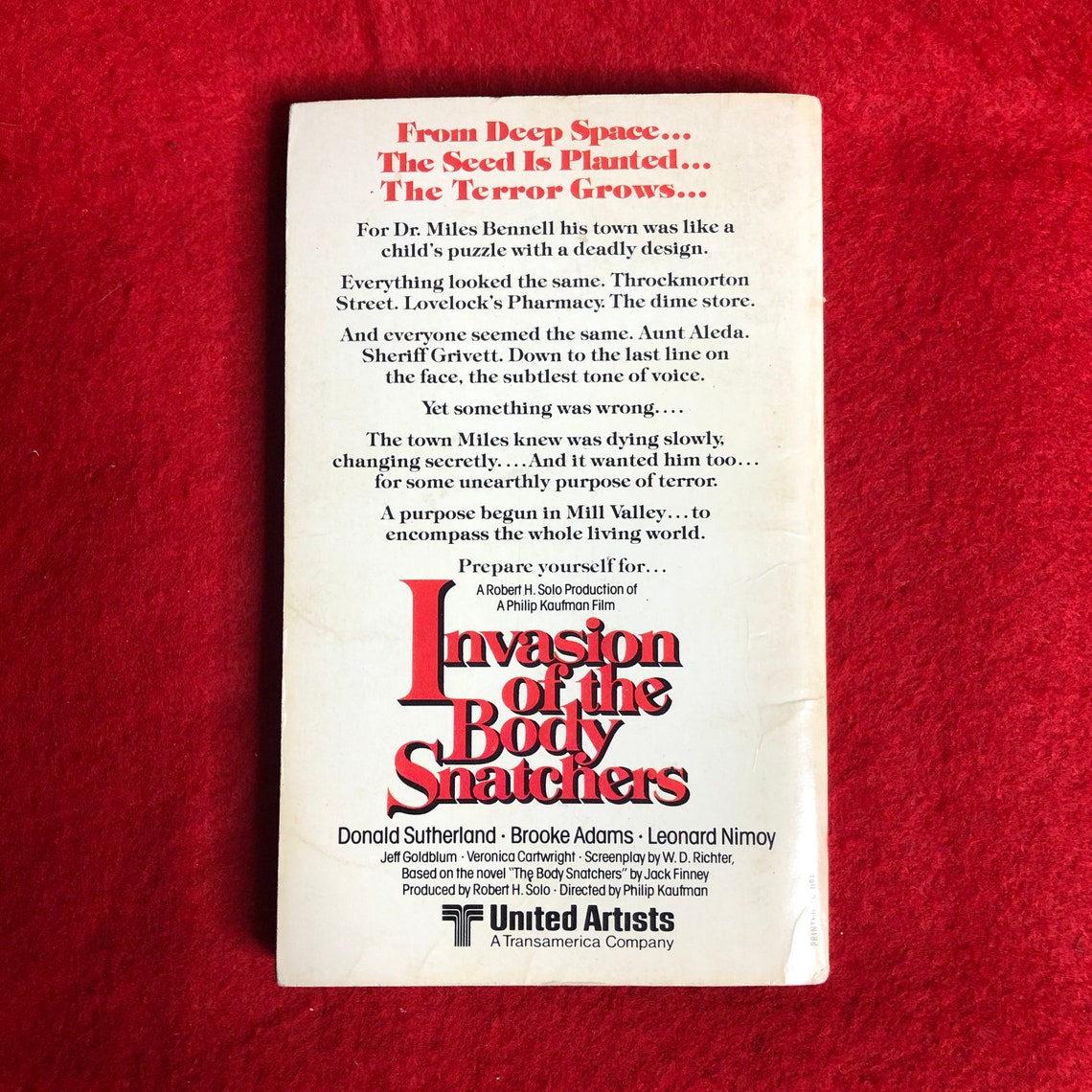The Invasion of the Body Snatchers by Jack Finney The Invasion of the Body Snatchers by Jack Finney