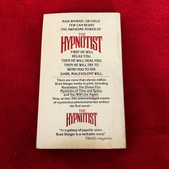 The Hypnotist Paperback Novel By Brad Steiger Etsy