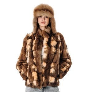 Marten Fur Jacket |  Women's Winter  Oversized Fur Coat  | Luxury gift for wife