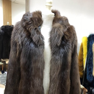 Brown Fox Fur Jacker for Women