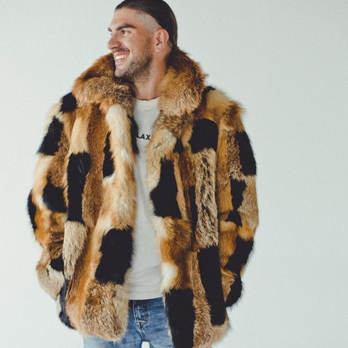 fox fur jacket mens