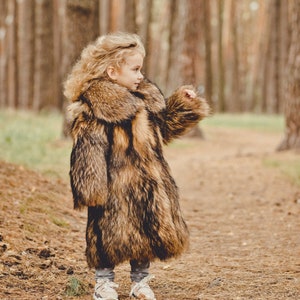 Kids faux fur coat online