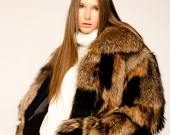 Fur Winter Jacket Women - Winter Coats - Oversized Fur Coats - Luxury gift for wife