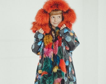 Fur Parka Coat Girls - Baby Girl Coats - Winter Jacket Toddler