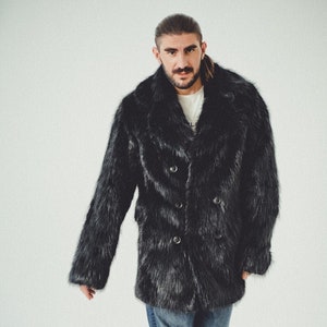 Mens Fur Coat Beaver Fur Winter Jacket for Men Long Winter - Etsy