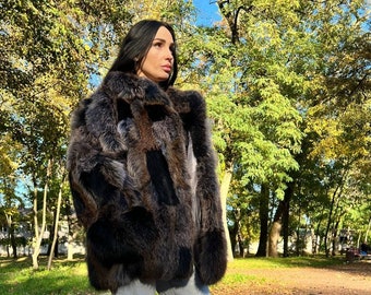 Fur Winter Jacket Women - Winter Coats - Oversized Fur Coats - Luxury gift for wife