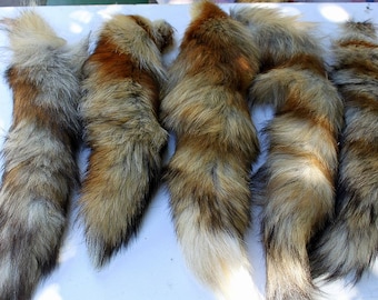 Fox Tail - Red Fox Tails - Costume Cosplay - Keychain - Fur Pelt
