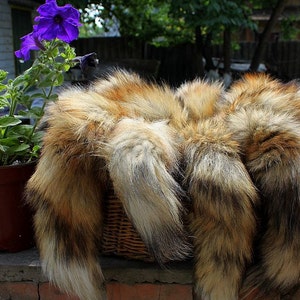 Fox Tail Red Fox Tails Costume Cosplay Keychain Fur Pelt image 2