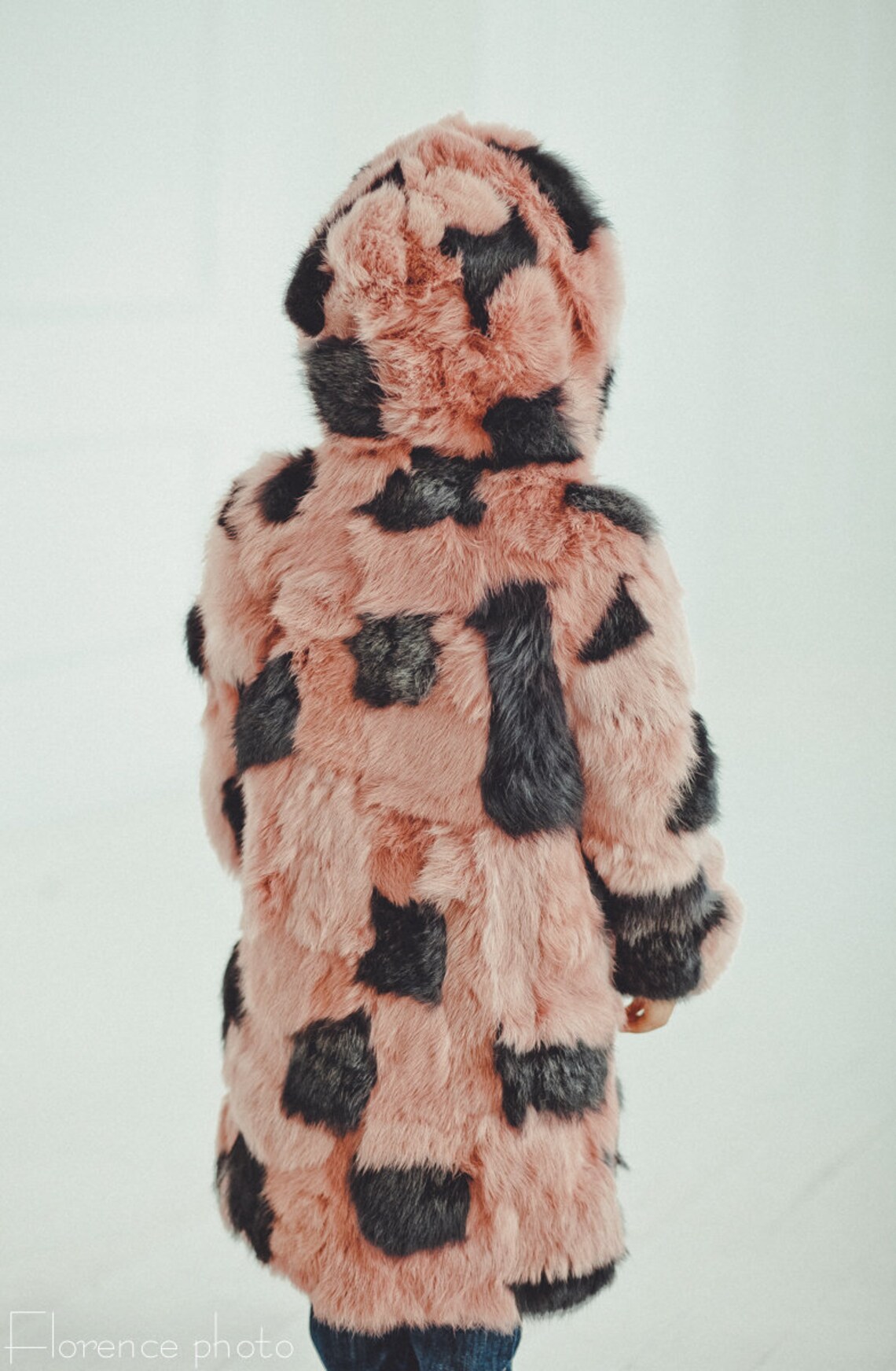 Girls Rabbit Fur Coat Baby Girl Coats Kids Winter Jacket Etsy