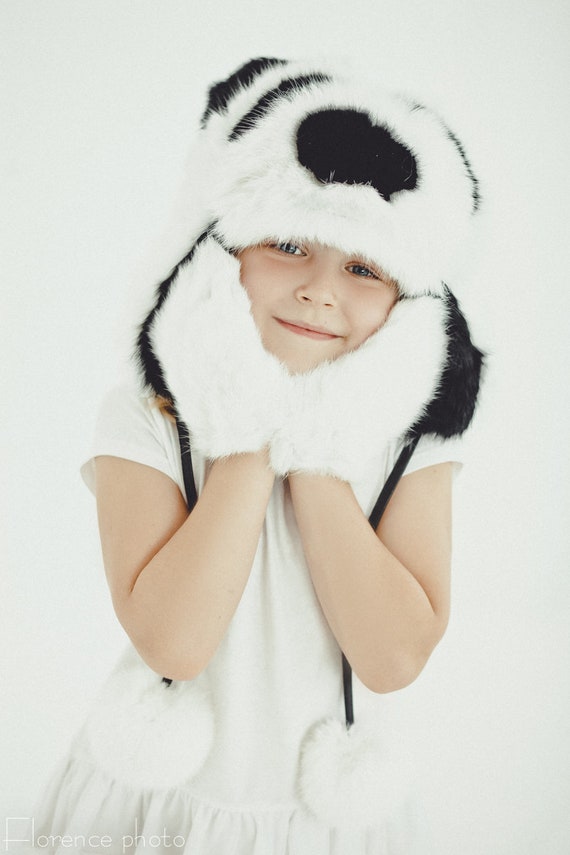 Bonnet-Écharpe Panda Pour Bébé - Cadeau Pour Famille