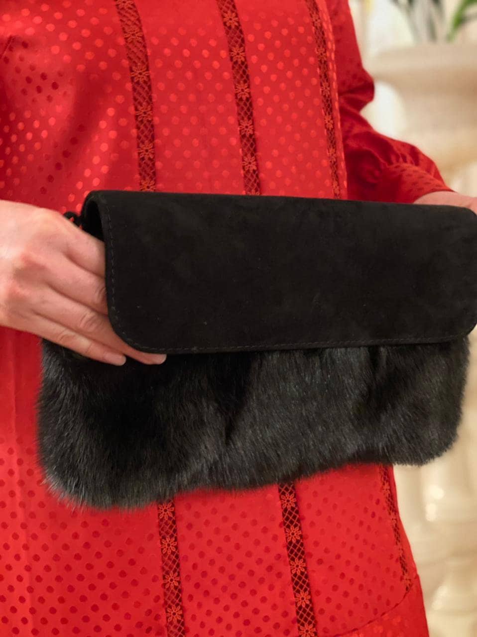 Mink fur purses cheap