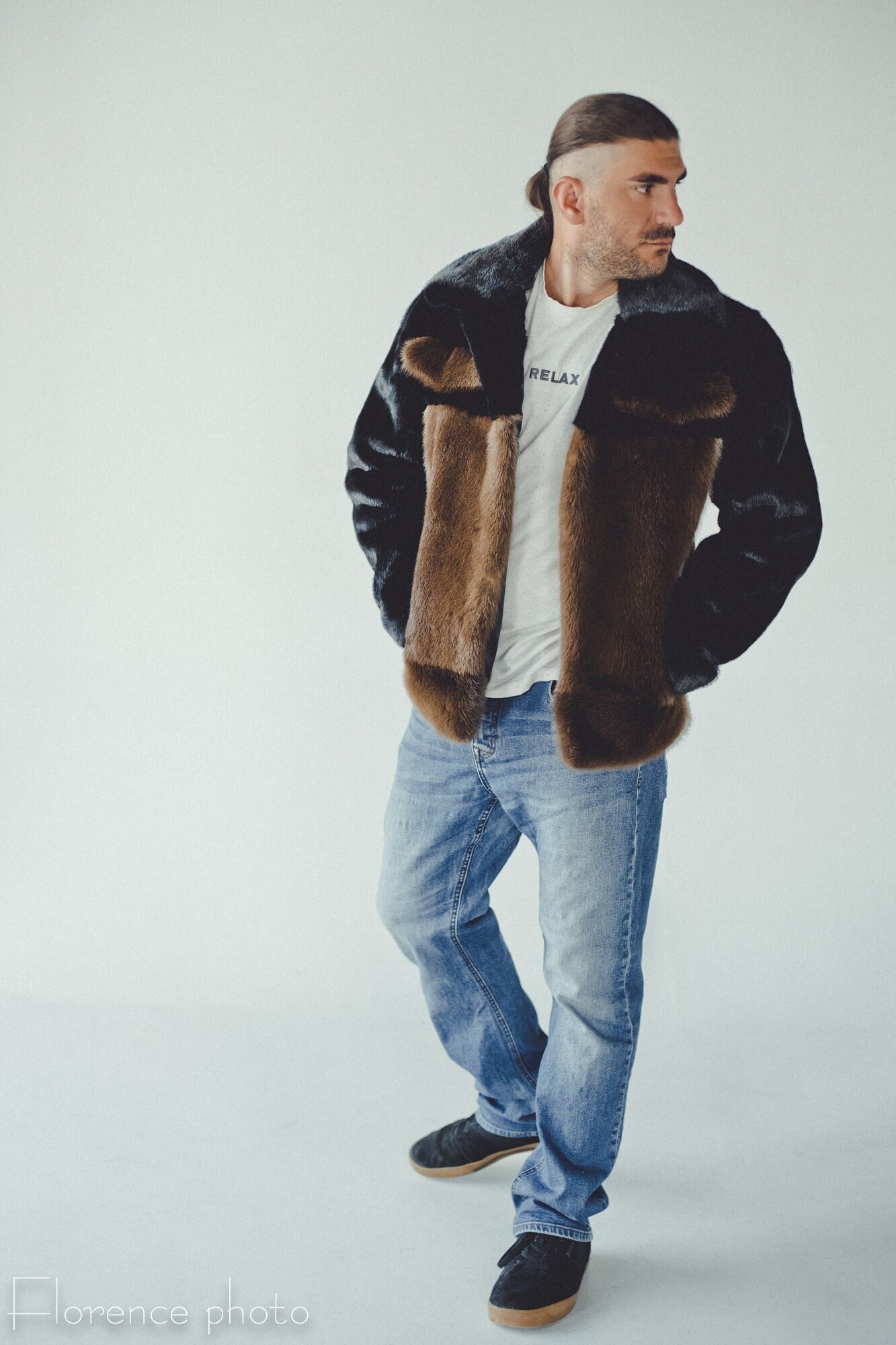 Urban outfitters mens fur coat cheap