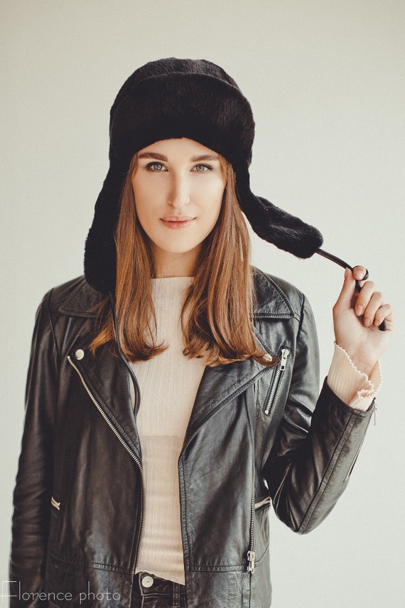 Chapeau Hiver Fausse Fourrure Raton Laveur Avec Cache-Oreilles - Bonnet Chaud Et Mignon Pour Femme Et Enfant