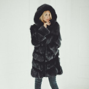 Beaver Fur Jacket With Hood - Etsy