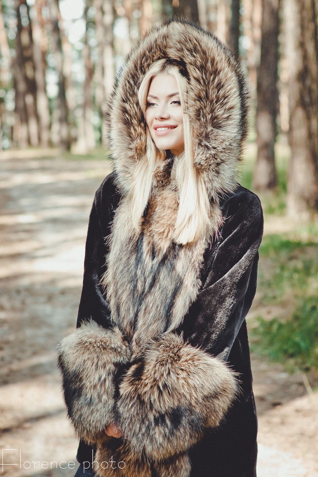 Winter Real Fur Coat Hooded Womens Coat Raccon Winter - Etsy