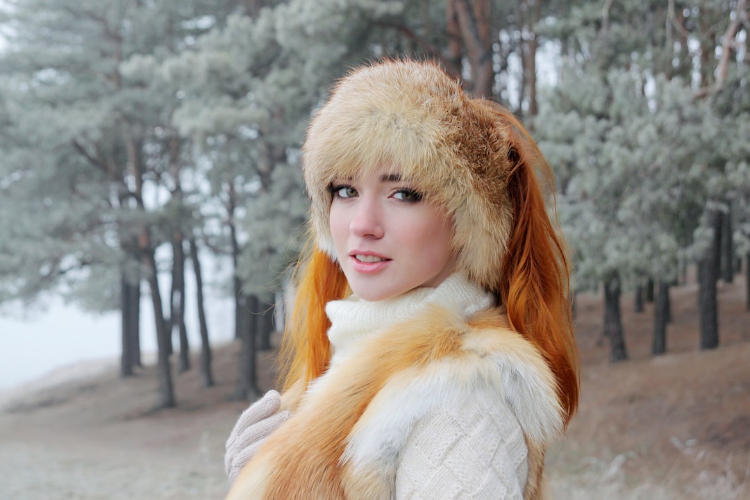 Red Fox Fur Headband | Handmade Winter Ear Warmer - Etsy
