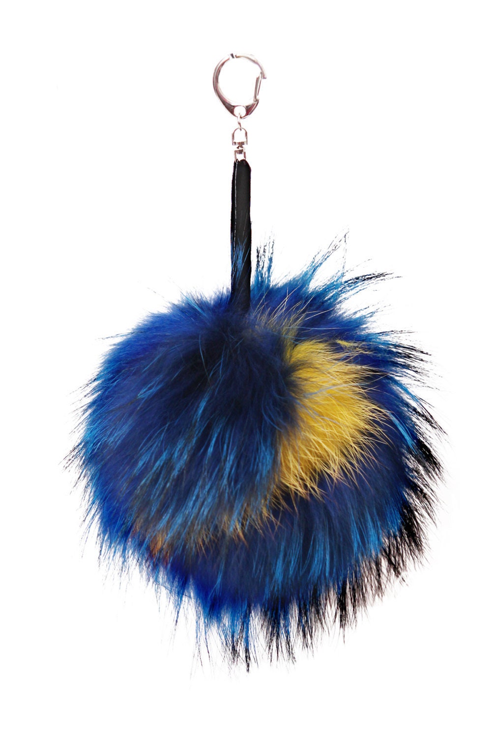 Pompon faux fur bag charm Fendi Gold in Faux fur - 25175620