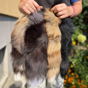 Silver Fox Tail  | Costume Cosplay | Therian Tail