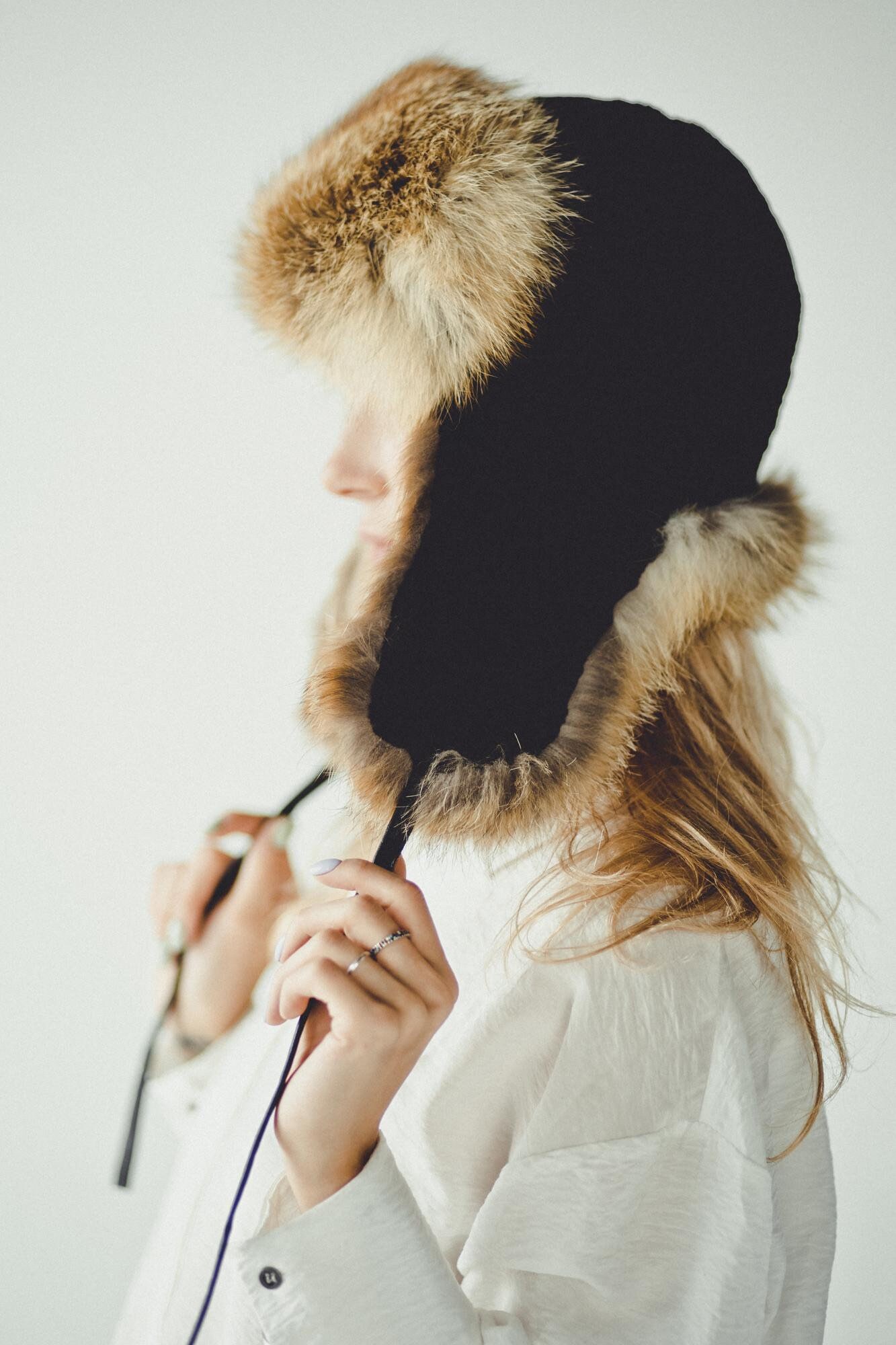 Fox and Beaver Fur Ushanka Hat – Women