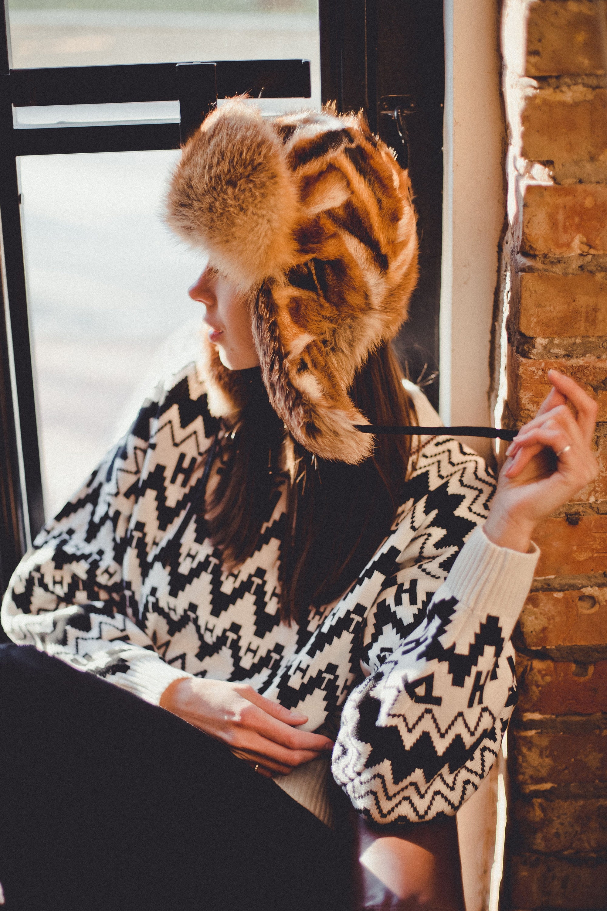 Ushanka Winter Hat | Fox Fur Hat | Womens Aviator Hats | Fur hood