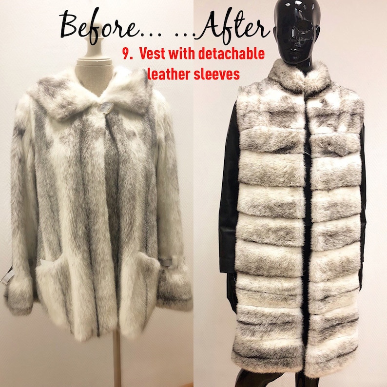 Restyle vintage fur coat service Remodeling fur Upcycled Etsy